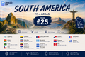 South America (15+ areas)